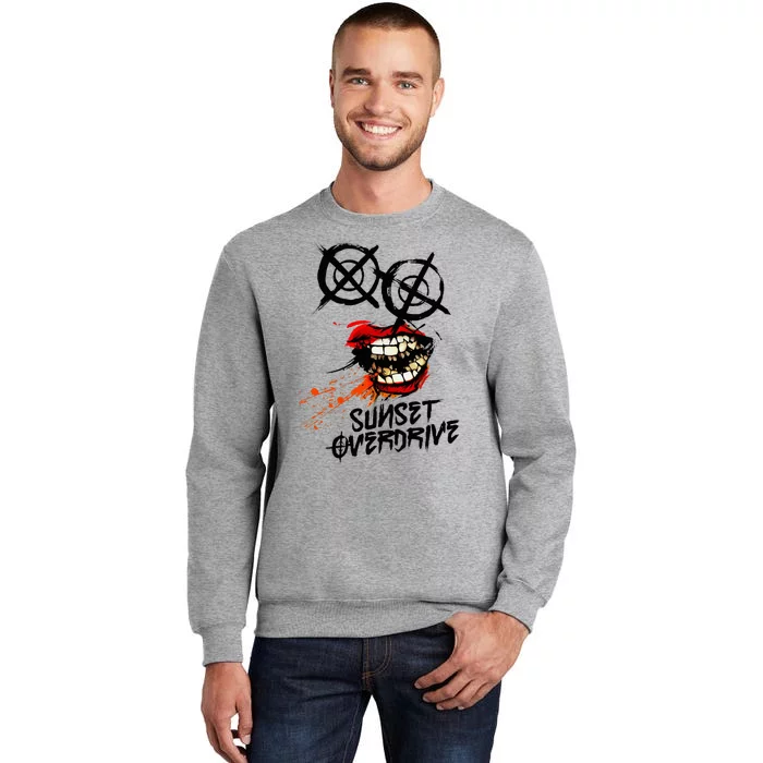 Sunset Overdrive Smile Funny Tall Sweatshirt