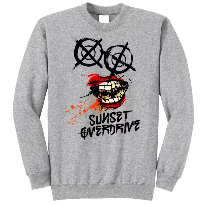 Sunset Overdrive Smile Funny Tall Sweatshirt