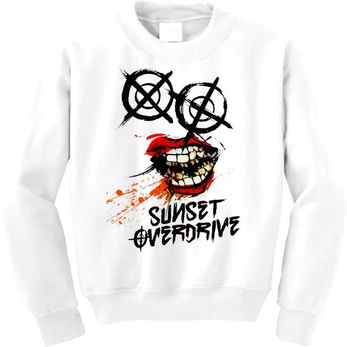 Sunset Overdrive Smile Funny Kids Sweatshirt