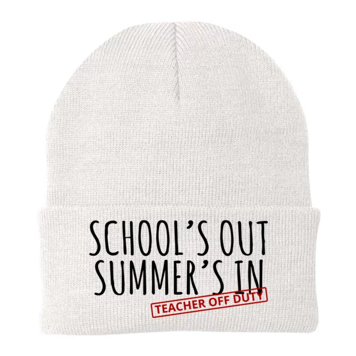 Schools Out Summers In Teacher Off Duty Knit Cap Winter Beanie