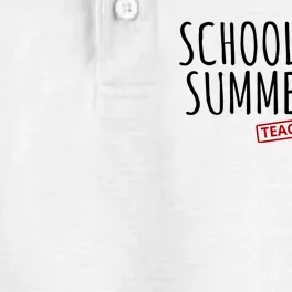 Schools Out Summers In Teacher Off Duty Dry Zone Grid Performance Polo