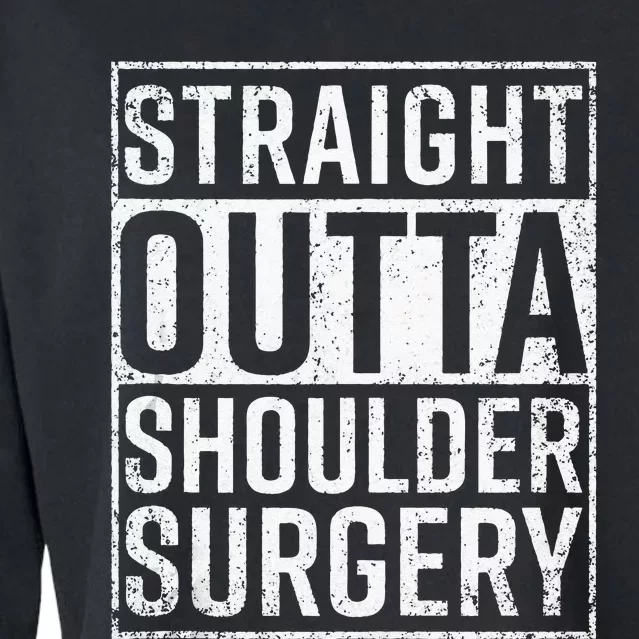 Straight Outta Shoulder Surgery Funny Get Well Gift Cropped Pullover Crew