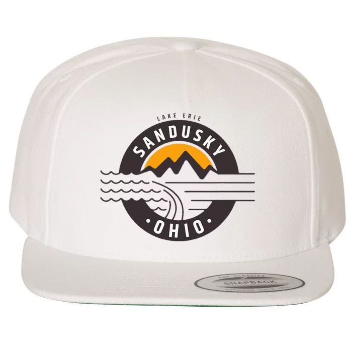 Sandusky Ohio Wool Snapback Cap