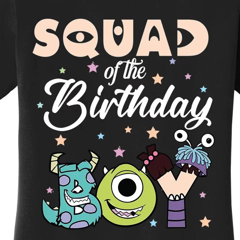 Squad Of The Birthday Boy Funny Party Women's T-Shirt