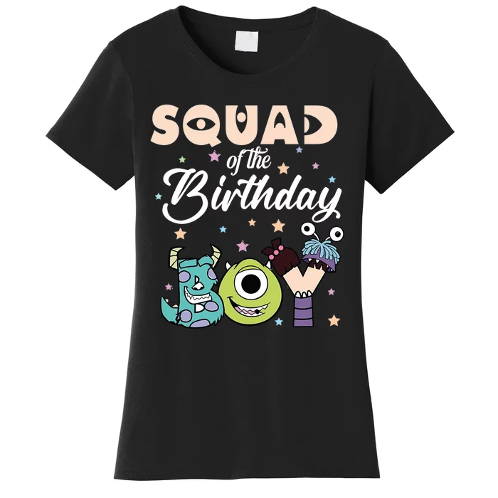 Squad Of The Birthday Boy Funny Party Women's T-Shirt