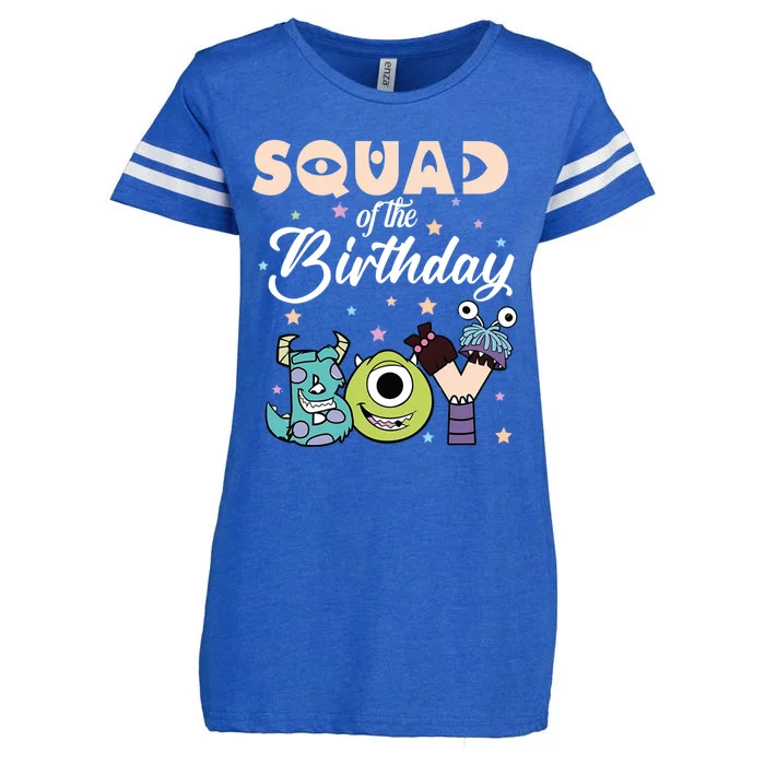 Squad Of The Birthday Boy Funny Party Enza Ladies Jersey Football T-Shirt