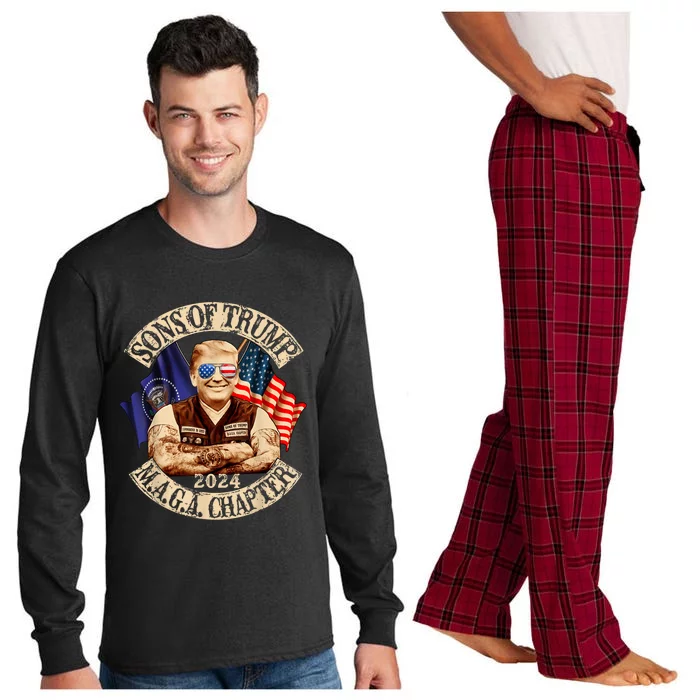 Sons Of Trump Maga Chapter 2024 Long Sleeve Pajama Set