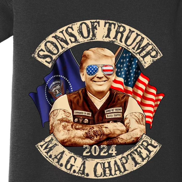 Sons Of Trump Maga Chapter 2024 Baby Bodysuit