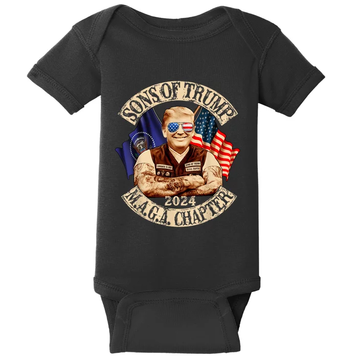 Sons Of Trump Maga Chapter 2024 Baby Bodysuit