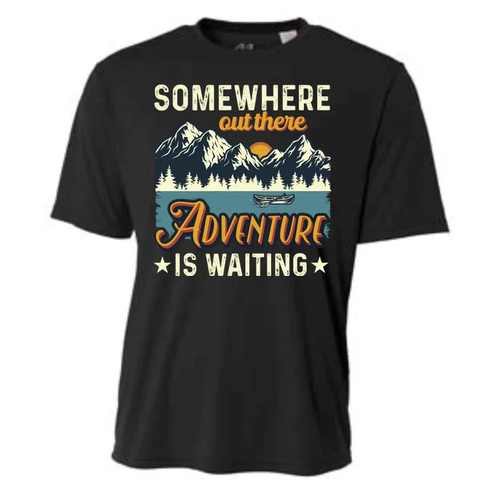 Somewhere Out There Adventure Is Waiting Cooling Performance Crew T-Shirt