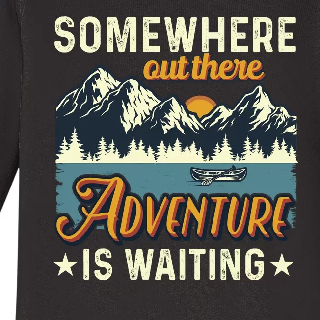 Somewhere Out There Adventure Is Waiting Baby Long Sleeve Bodysuit