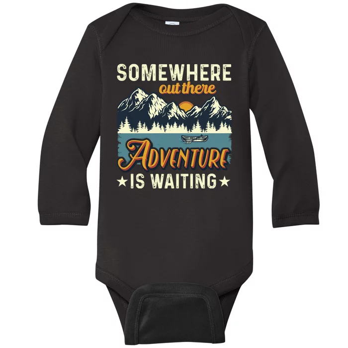 Somewhere Out There Adventure Is Waiting Baby Long Sleeve Bodysuit