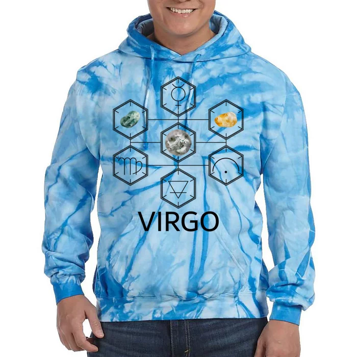 Signs Of The Zodiac Earth Elet Planet Mercury Virgo Facts Gift Tie Dye Hoodie