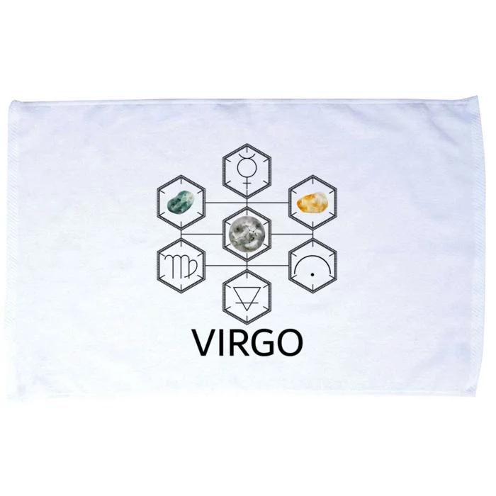 Signs Of The Zodiac Earth Elet Planet Mercury Virgo Facts Gift Microfiber Hand Towel