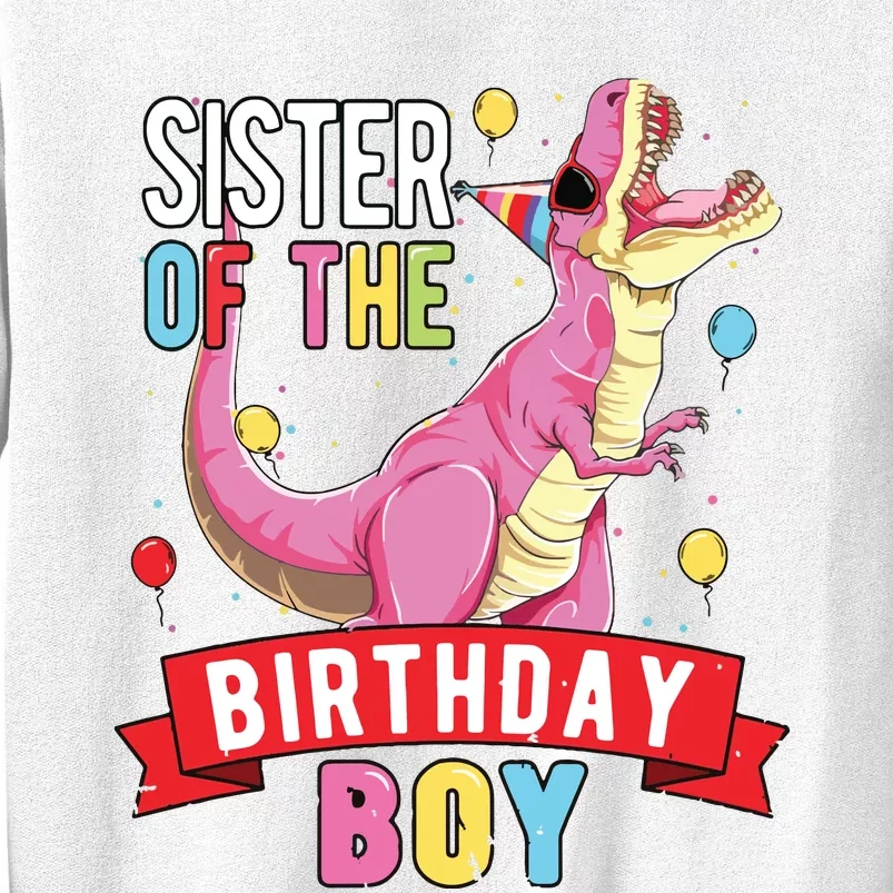 Sister Of The Birthday Boy Matching Trex Birthday Party Sweatshirt