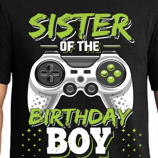 Sister Of The Birthday Boy Matching Video Game Birthday Gift Pajama Set