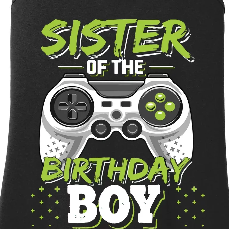 Sister Of The Birthday Boy Matching Video Game Birthday Gift Ladies Essential Tank