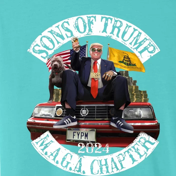 Sons Of Trump Maga Chapter 2024 With Pitbull Car ChromaSoft Performance T-Shirt