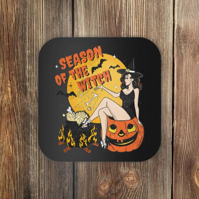 Season Of The Witch Halloween Samhain Coaster