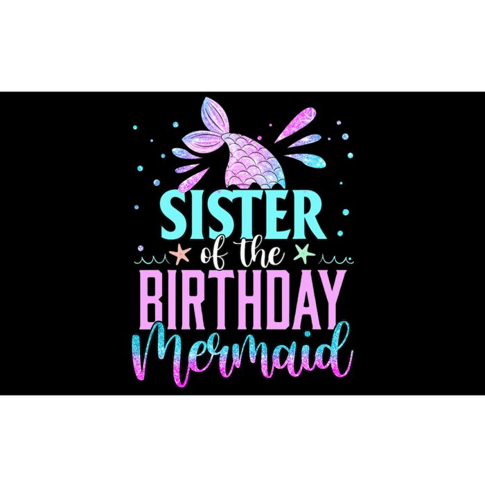 Sister Of The Birthday Mermaid Funny Matching Family Party Bumper Sticker