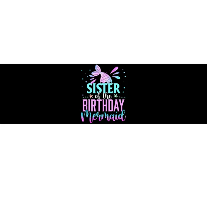 Sister Of The Birthday Mermaid Funny Matching Family Party Bumper Sticker