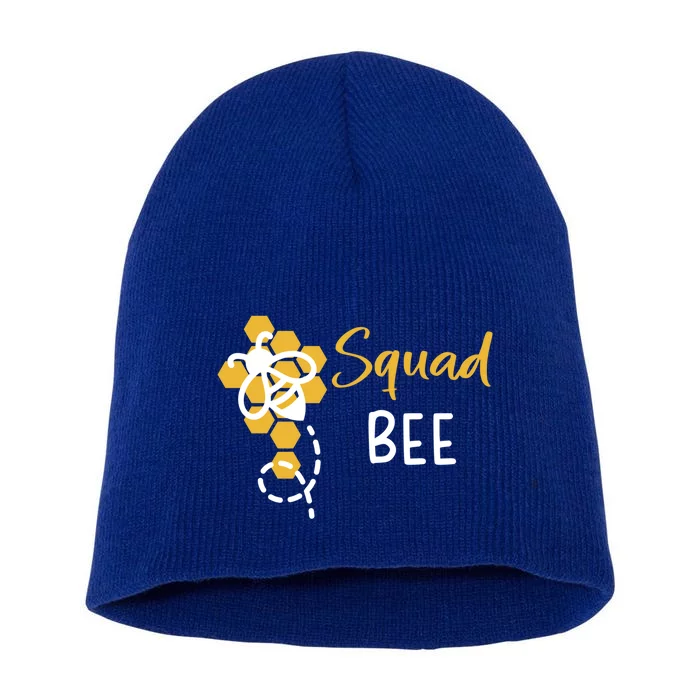 Squad Of The Bee 1st Birthday Outfit First Bee Day Family Gift Short Acrylic Beanie