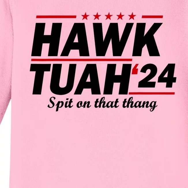 Spit On That Thang Girl Interview Hawk Tuah 24 Baby Long Sleeve Bodysuit