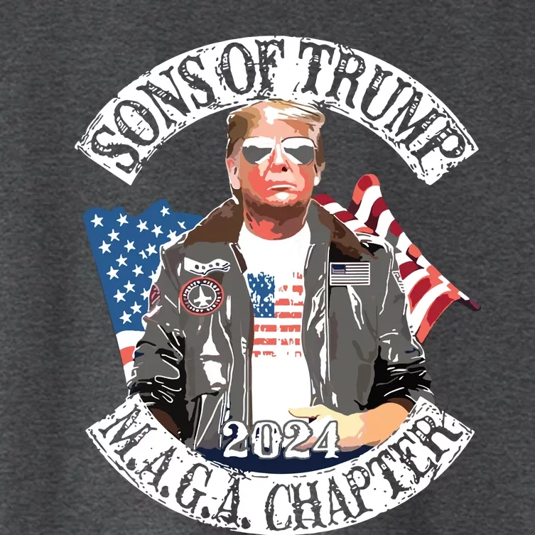 Sons Of Trump Maga Chapter 2024 Women's Crop Top Tee