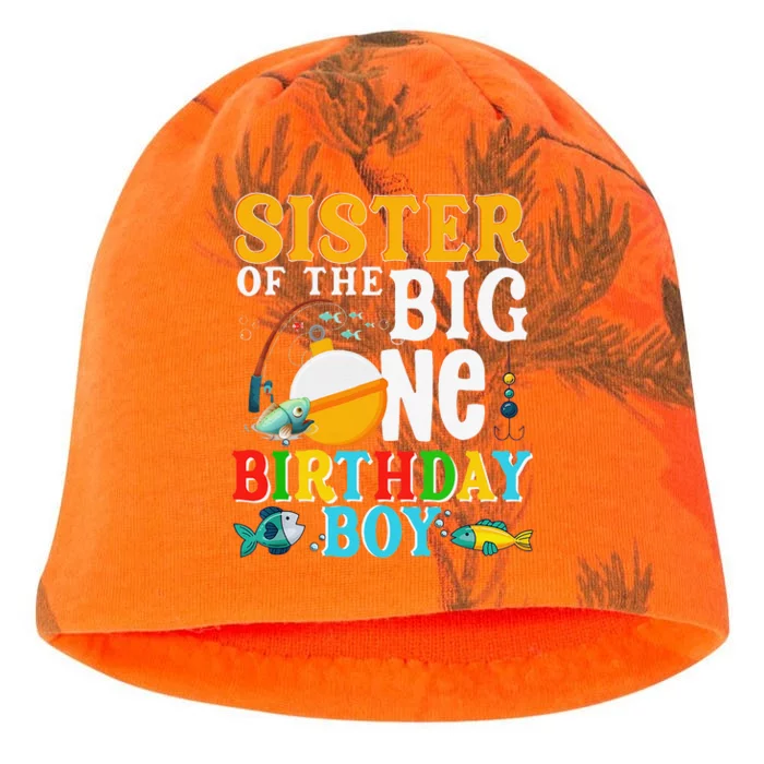 Sister Of The Birthday O Fish Ally One Birthday Family Kati - Camo Knit Beanie