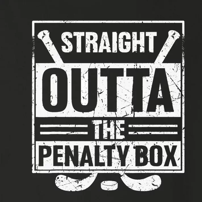 Stright Outta The Penalty Box Ice Hockey Hockey Ice Hockey Toddler Long Sleeve Shirt