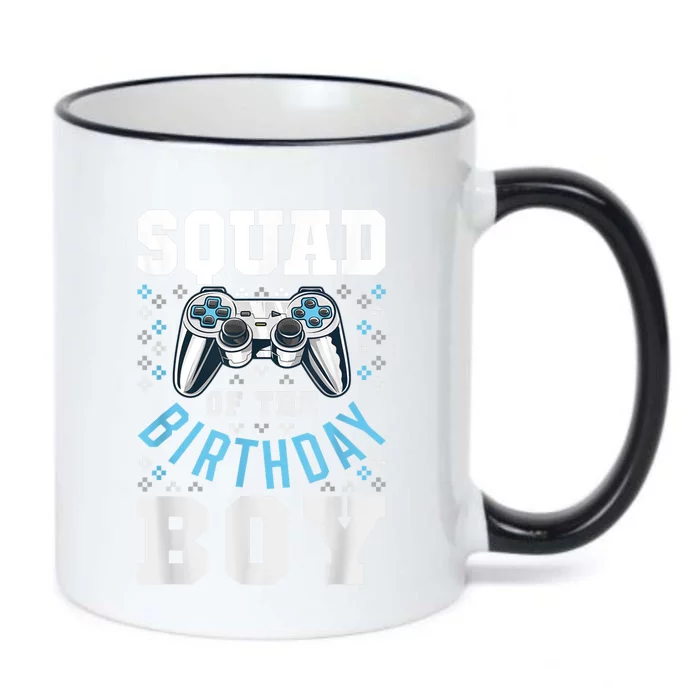 Squad Of The Birthday Boy Matching Video Gamer Birthday Black Color Changing Mug