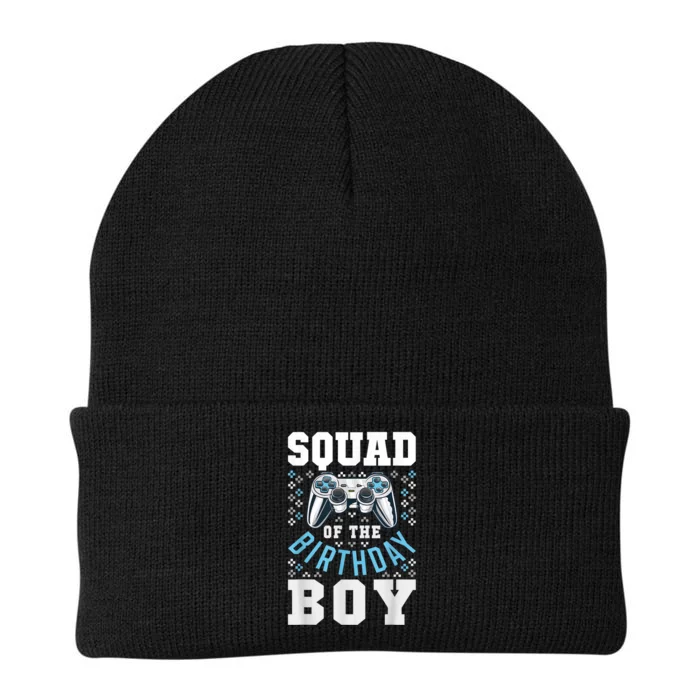 Squad Of The Birthday Boy Matching Video Gamer Birthday Knit Cap Winter Beanie