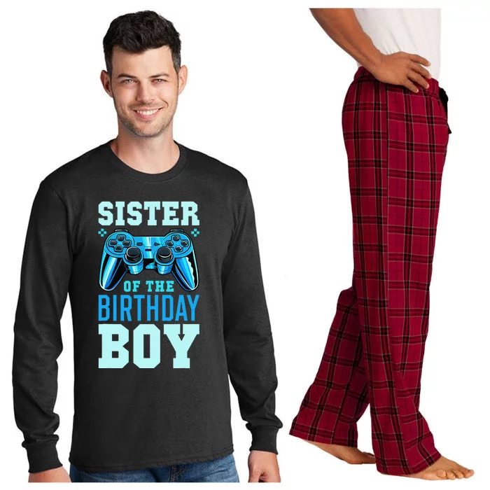 Sister of the Birthday Matching Video Gamer Birthday Long Sleeve Pajama Set