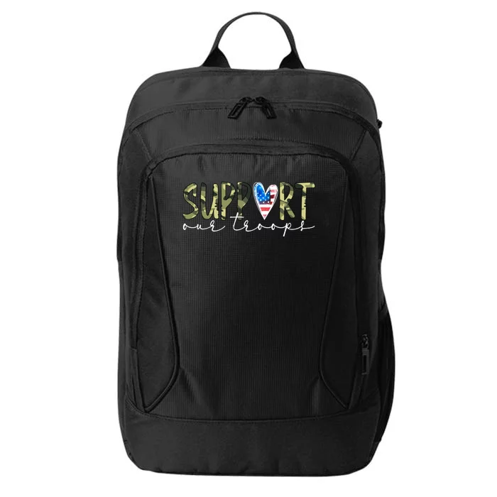 Support Our Trooper Usa Heart City Backpack