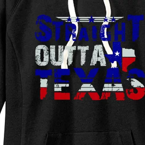 Straight Outta Texas Logo Women's Fleece Hoodie