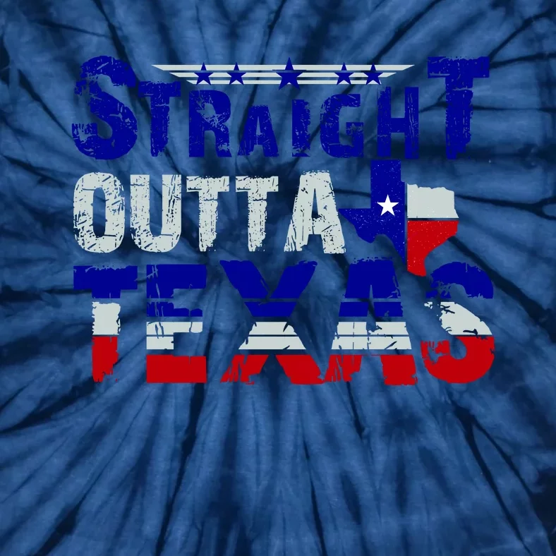 Straight Outta Texas Logo Tie-Dye T-Shirt