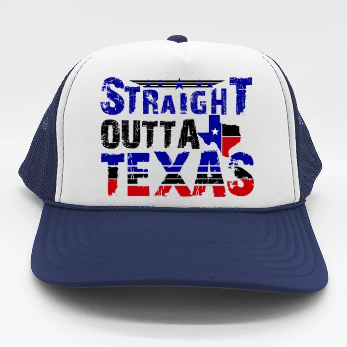 Straight Outta Texas Logo Trucker Hat