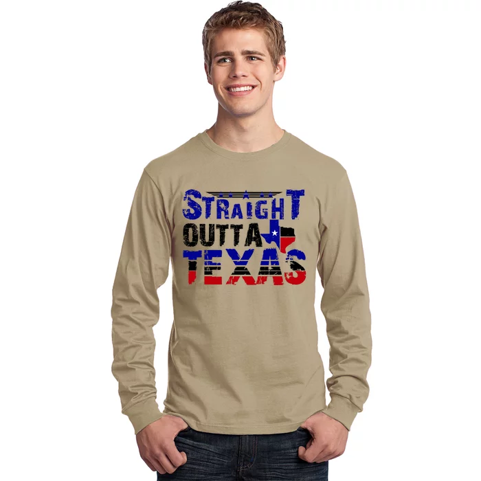 Straight Outta Texas Logo Long Sleeve Shirt