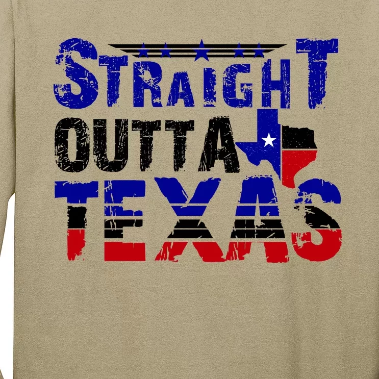 Straight Outta Texas Logo Long Sleeve Shirt