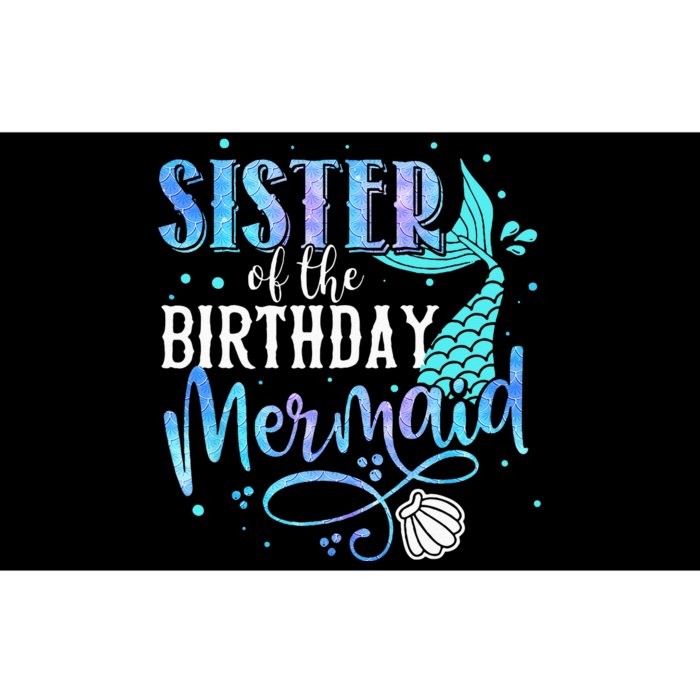 Sister Of The Birthday Mermaid Family Matching Party Squad Bumper Sticker