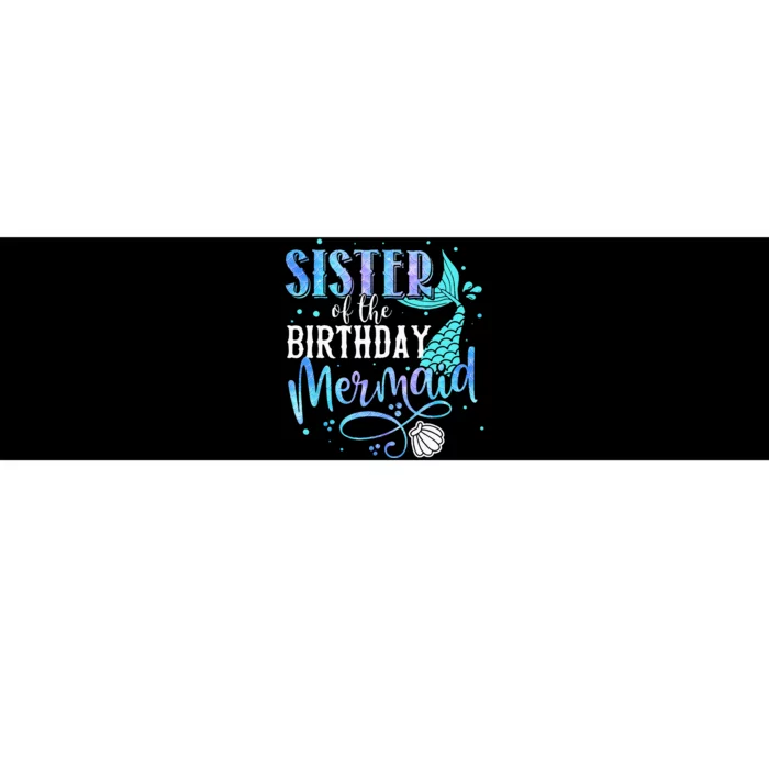 Sister Of The Birthday Mermaid Family Matching Party Squad Bumper Sticker