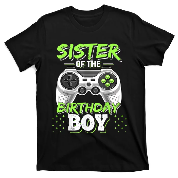 Sister Of The Birthday Boy Matching Video Game Birthday Gift T-Shirt