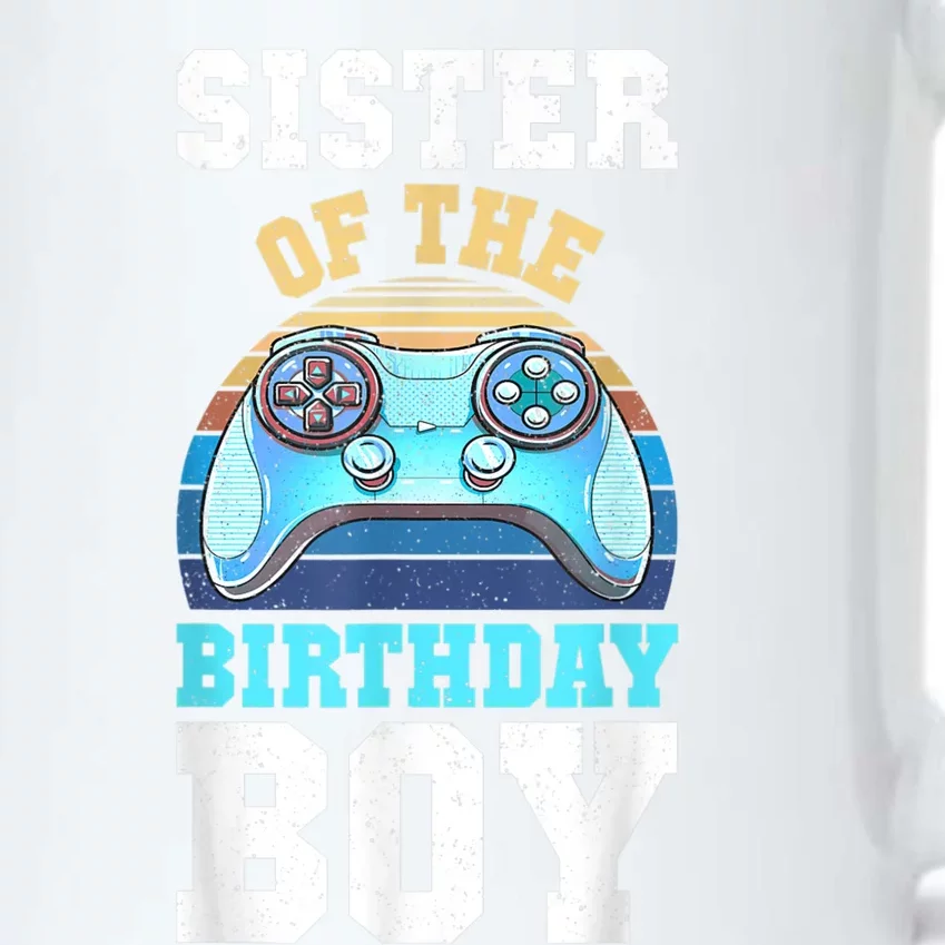 Sister Of The Birthday Boy Matching Video Gamer Birthday Black Color Changing Mug