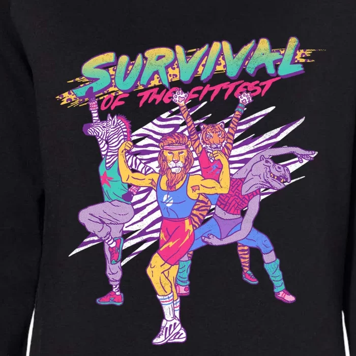 Survival Of The Fittest Womens California Wash Sweatshirt