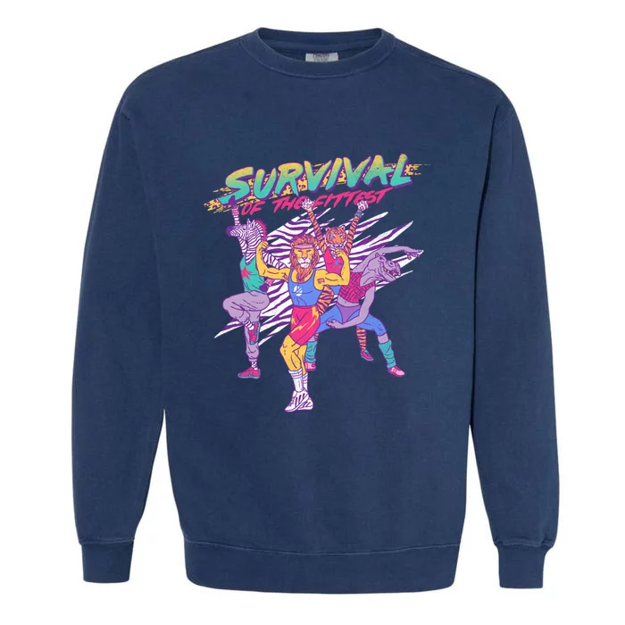 Survival Of The Fittest Garment-Dyed Sweatshirt