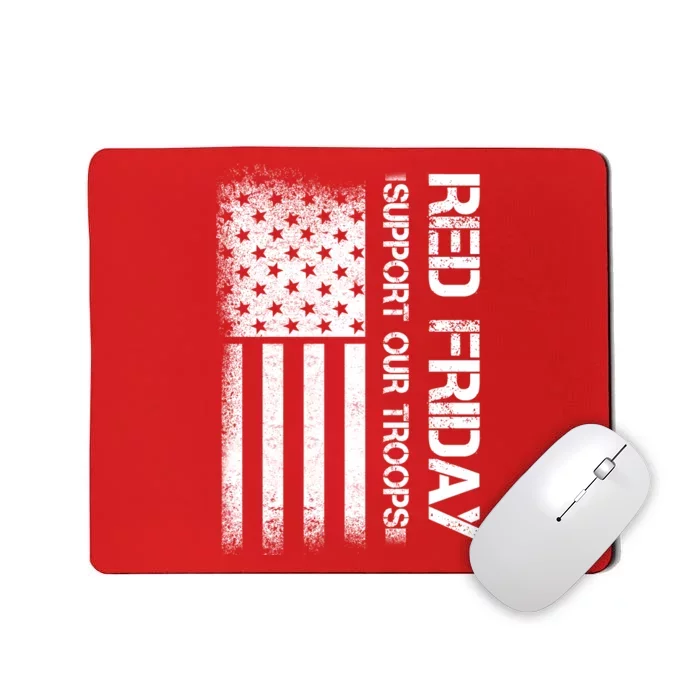 Support Our Troops Red Friday Mousepad