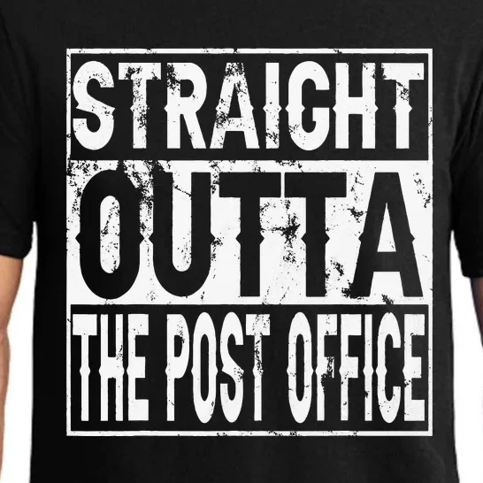 Straight Outta The Post Office Funny Postal Worker Pajama Set