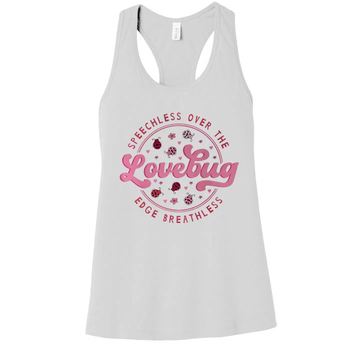 Speechless Over The Edge Breathless Love Bug Women's Racerback Tank