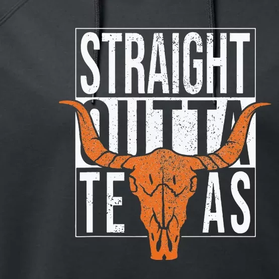 Straight Outta Texas 1845 For Proud Texans Performance Fleece Hoodie