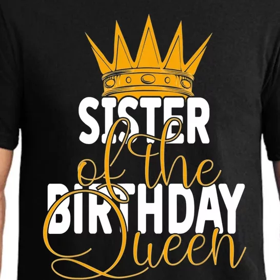 Sister Of The Birthday Queen Girls Bday Party Pajama Set